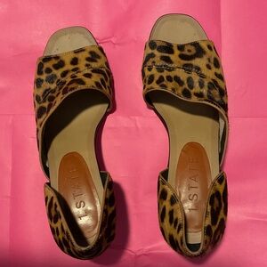 1. State Leopard Print Open Toe Sandals
